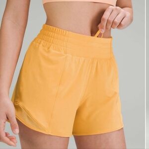 Lululemon High Rise 4" Hotty Hot Shorts In Mango Dream, Sz 0